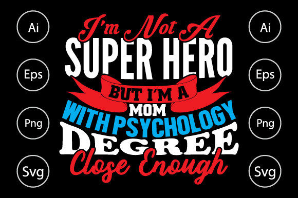 Super Hero Mom Typography Shirt Design Review